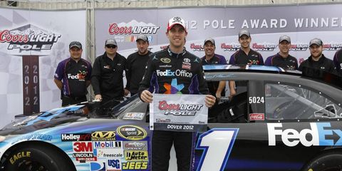 Denny Hamlin continues to drive well in the Chase. On Saturday, Hamlin captured the pole for Sunday's race.