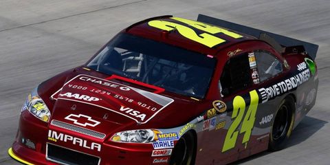 Jeff Gordon was quickest in the second practice session at Dover on Friday.