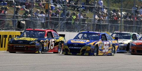 Martin Truex Jr. and Clint Boyer, shown in New Hampshire last week, came in first and second during Sprint Cup practice in Dover.