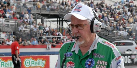 Bernie Fedderly has helped John Force Racing to 15 NHRA national championships.