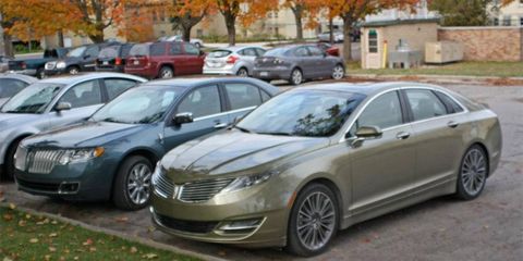 Whether you like the styling of the 2013 Lincoln MKZ or not, these photos of the luxury sedan parked next to a current model make the old version look dated.