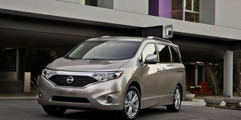 Two trims of the 2013 Nissan Quest went up in price, two went down.