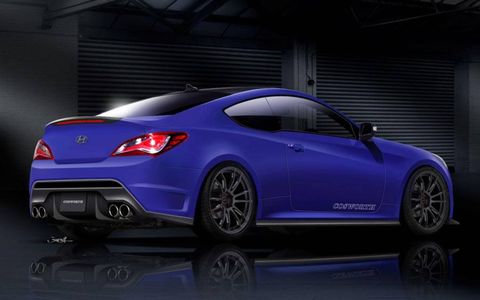 Compared to the ARK Racing-tuned Hyundai Genesis Coupe, the Cosworth version is fairly restrained.