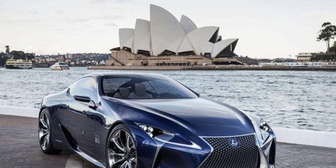 The Lexus LF-LC Blue, which debuted at the Australian motor show, builds off the LF-LC hybrid concept that emerged at the 2012 Detroit auto show.