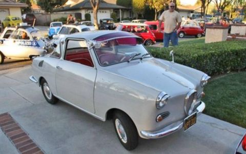 This 1966 Glas Goggomobil TS-250 is rare, collectible -- and very small.