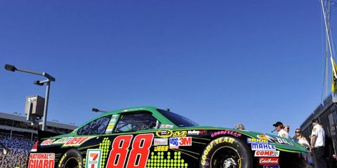 It didn't take long for Regan Smith to get comfortable behind the wheel of Dale Earnhardt Jr.'s No. 88 car. Jr. is out this week and next with a concussion.