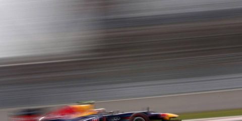 Mark Webber was a blur Saturday, as he took his first pole of the year at the Korean Grand Prix. He beat out his Red Bull teammate Sebastian Vettel.