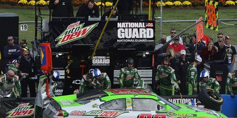 Dale Earnhardt Jr. suffered a concussion last week at Talladega, and will sit out at Charlotte.