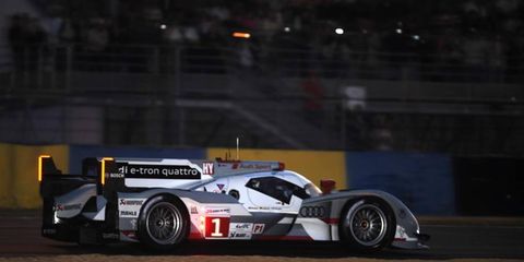 The Audi of Andre Lotterer, Benoit Treluyer and Marcel Fassler won the World Endurance Championship in China on Sunday.