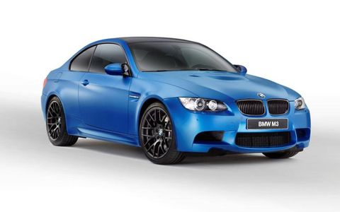 BMW will offer the M3 Frozen in red, white and blue.