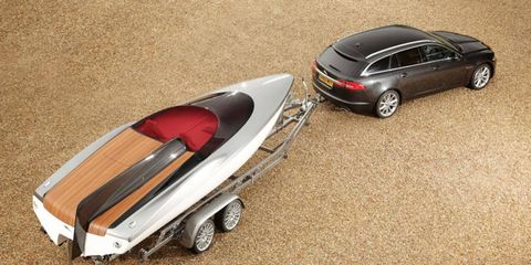 Jaguar introduced the Concept Speedboat at the drive event for the XF Sportbrake.