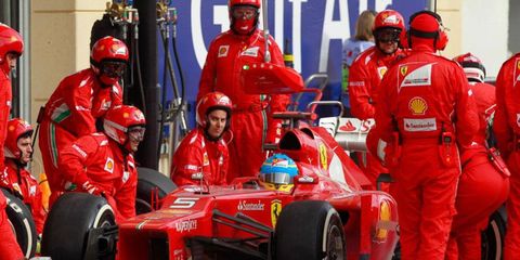 The tight Formula One points race has Ferrari mechanics working overtime.