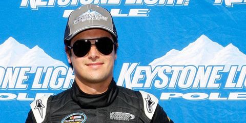 Nelson Piquet Jr. will be on the pole for the Friday night NASCAR Camping World Truck Series race at Texas.