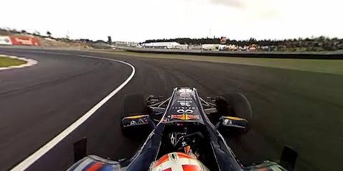 This ground breaking video from Making View AS, gives F1 fans a very unique view from a speeding race car.