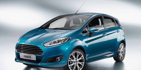 The 2014 Ford Fiesta takes cues from the Evos concept.