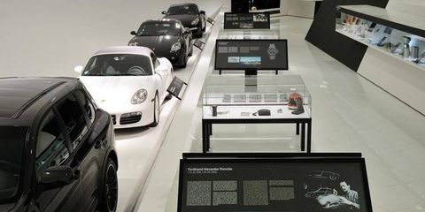 The Porsche Museum in Stuttgart, Germany, is hosting a special exhibit on the Porsche Design Studio now through mid-February.