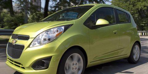 An electric version of the Chevrolet Spark debuts at the 2012 Los Angeles auto show.