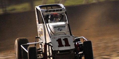 Jerry Coons Jr. finished second at Perris Auto Speedway's Turkey Night event and scored enough points to clinch the National Midget Driver of the Year title.