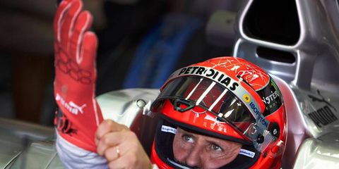 Michael Schumacher's Formula One driving career is coming to a close on Sunday in Brazil.