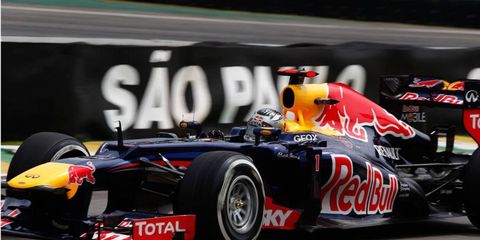 Sebastian Vettel just needs to stay ahead of Fernando Alonso on Sunday in Brazil to claim his third F1 title.