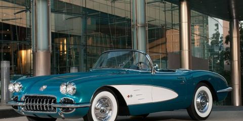 Akerson is auctioning off his 1958 Chevy Corvette for Habitat for Humanity Detroit.