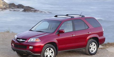 The 2006 Acura MDX is included in Honda's recall to fix a worn ignition part.