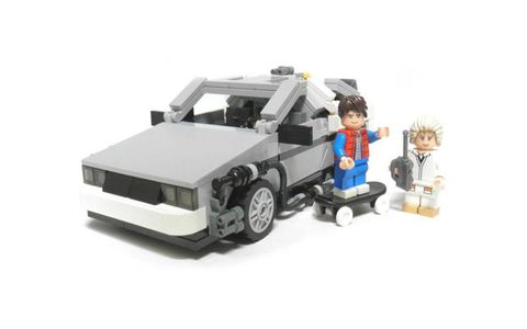 This DeLorean will go 88 mph only if you fling it off a cliff.