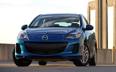 Mazda sculpted the front end of the Mazda3 for better aerodynamic efficiency.