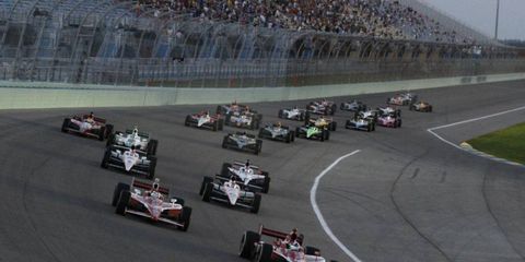 Start of the 2010 Cafes do Brasil Indy 300 at Homestead-Miami Speedway, Oct. 2.