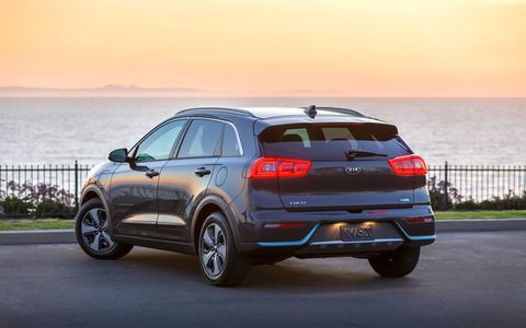 The 2018 Kia Niro PHEV has a total system output of 139 hp and 195 lb-ft using a 1.6-liter four-cylinder and an electric motor.