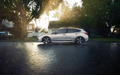 Subaru's 2017 Impreza rides on a new platform that will support all future Subarus, except maybe the BRZ. The sedan or hatch is all-new from inside out and top to bottom, with a stiffer chassis, more room inside and the usual phalanx of connectivity. Prices start at just over $19,000 and go up to about $25,000.