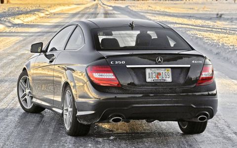 The 2012 Mercedes-Benz C350 4Matic coupe is an agile, luxurious two-door that offers the added security of all-wheel drive.