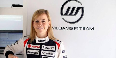 Racer Susie Wolff, wife of Mercedes F1 boss Toto Wolff, will have more time in the simulator and in the actual car for Williams F1 this season.