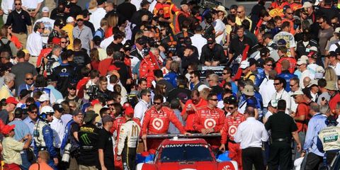There was no shortage of activity on the grid prior to the start of the Rolex 24 Hours at Daytona.