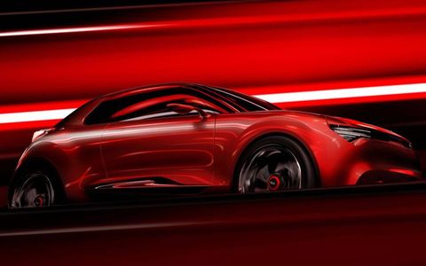 A side view of the Kia concept for the Geneva motor show.