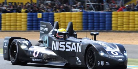 The Nissan DeltaWing sports front tires that are just four inches wide.