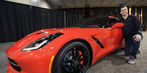 Flacco won a 2014 C7 Chevy Corvette for becoming the Super Bowl MVP.