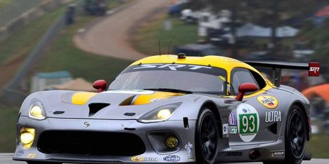 The SRT Viper, shown here in 2012 at Road Atlanta competing in Petit Le Mans, will be racing at Le Mans this year.