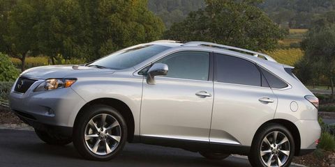 The 2010 Lexus RX crossover was the highest-ranked vehicle in the J.D. Power study of vehicle dependability.