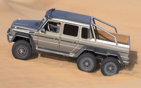 The Mercedes-Benz G63 AMG 6x6 will go into low volume production later this year.
