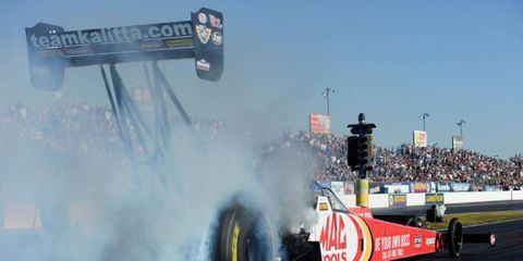 Doug Kalitta notched the 32nd top-qualifying effort of his NHRA Top Fuel career on Saturday.
