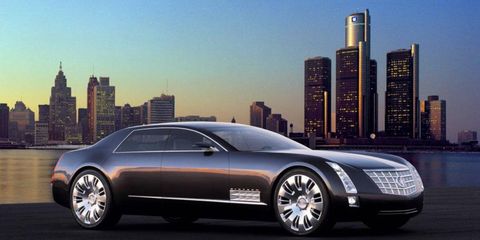 The Cadillac Sixteen concept debuted in Detroit in 2003.