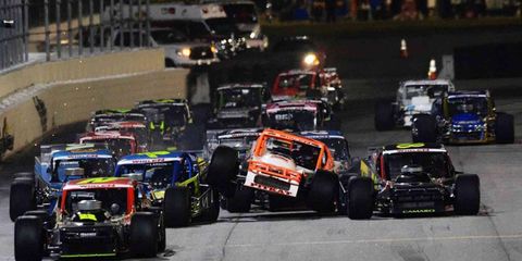 The Whelen Modifieds took over the short track created on the backstretch of Daytona International Speedway on Tuesday night.