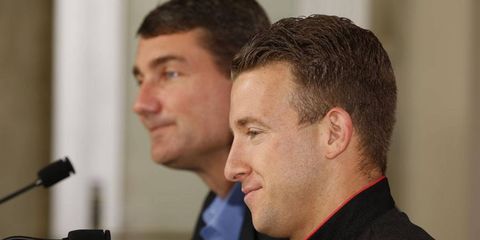 AJ Allmendinger and Team Penske president Tim Cindric took questions on Friday in Indianapolis.