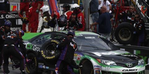 Denny Hamlin told reporters Thursday that he would not be paying the  $25,000 fine that NASCAR stuck him with.