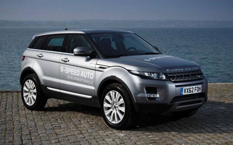 The Range Rover Evoque is the first production vehicle to employ the new ZF nine-speed automatic transmission.