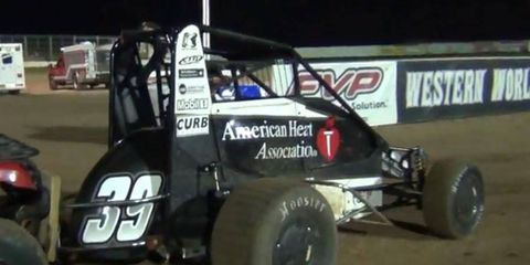 Bryan Clauson won three of four races at the Copper on Dirt at Arizona's Canyon Speedway Park.