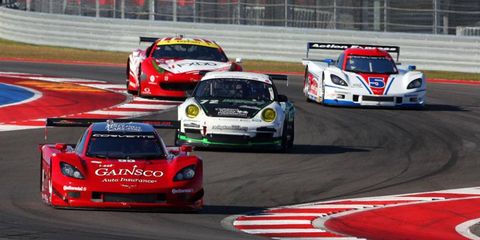 Alex Gurney led the field at the Circuit of the Americas on Saturday.