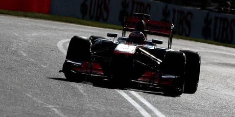 Jenson Button particularly happy with the way his McLaren was running in practice for the Australian Grand Prix.