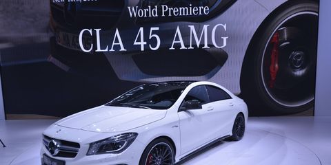 Mercedes debuted this AMG 4Matic performance variant of their CLA.